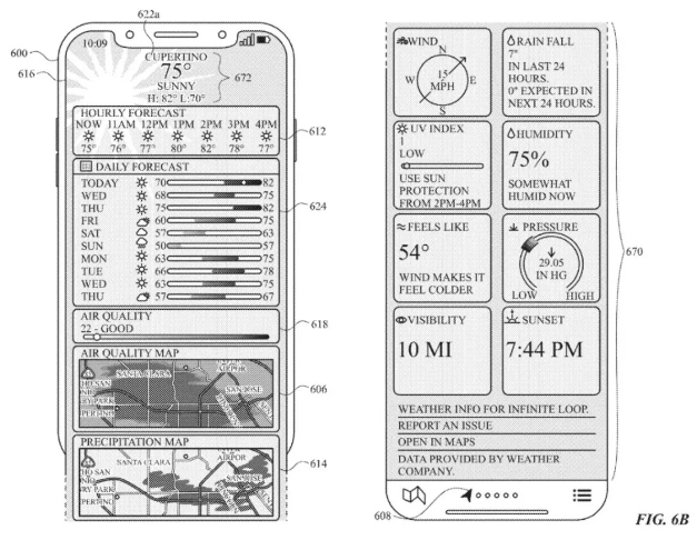 苹果天气应用专利获批：提供更直观、高效的用户界面
