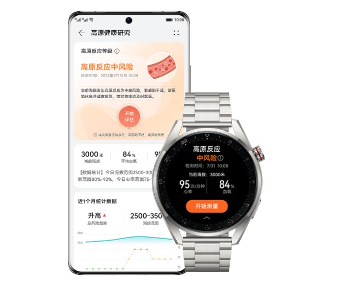 华为WATCH 3 Pro new开启高原健康功能