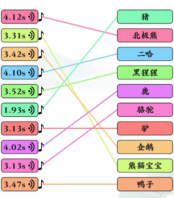 《文字玩出花》听声辨物一二三怎么通关